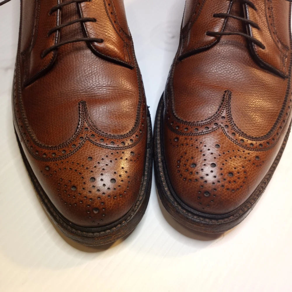 Vintage Florsheim Imperial Wingtip Leather Oxfords Sz 10.5